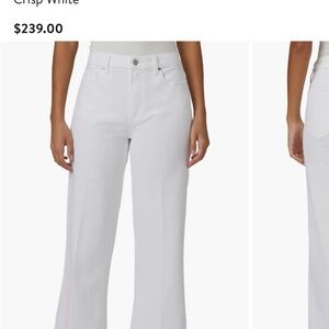 PAIGE White Flare Wide Leg Jeans